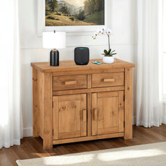 TORTILLA 2 DOOR 2 DRAWER SIDEBOARD - DISTRESSED WAXED PINE
