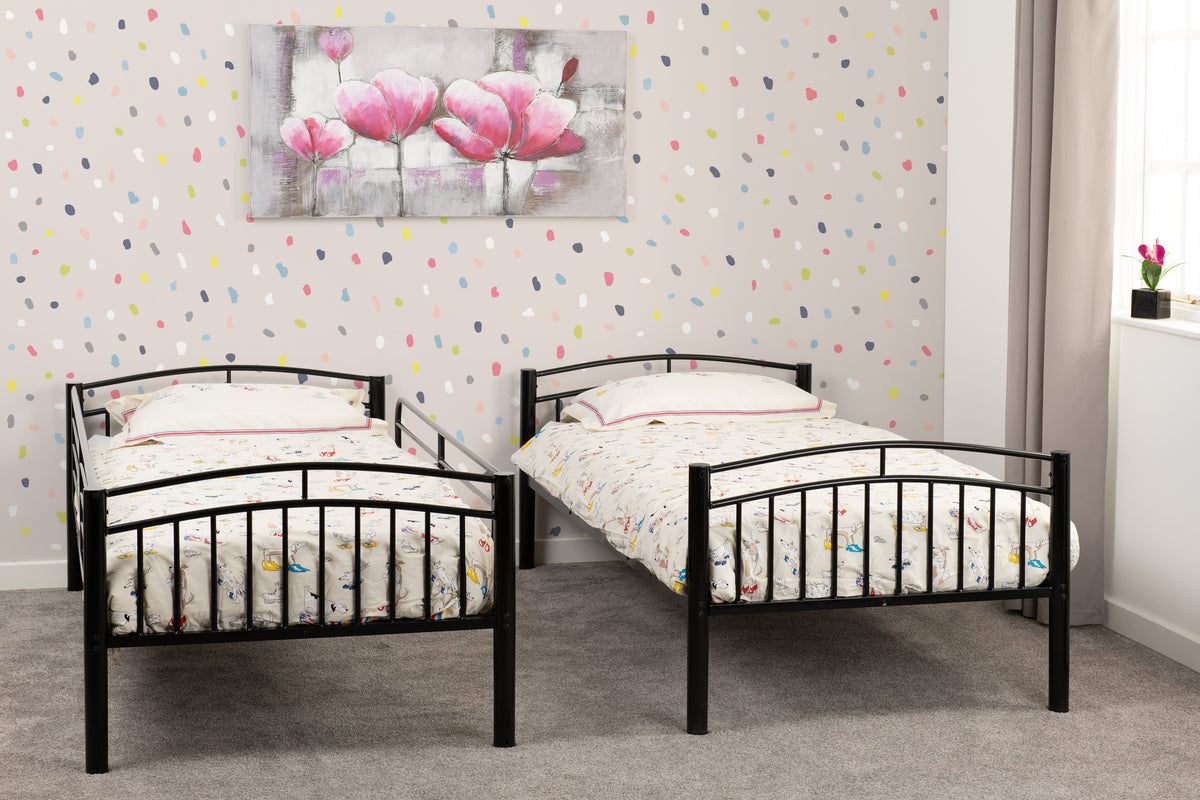 VENTURA 3' BUNK BED - BLACK