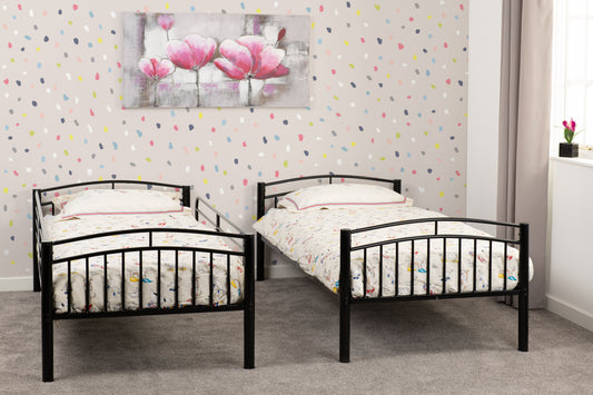 VENTURA 3' BUNK BED - BLACK
