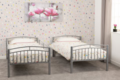 VENTURA 3' BUNK BED - SILVER