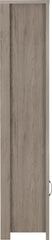 ZURICH 1 DOOR BOOKCASE - GREY WOOD GRAIN