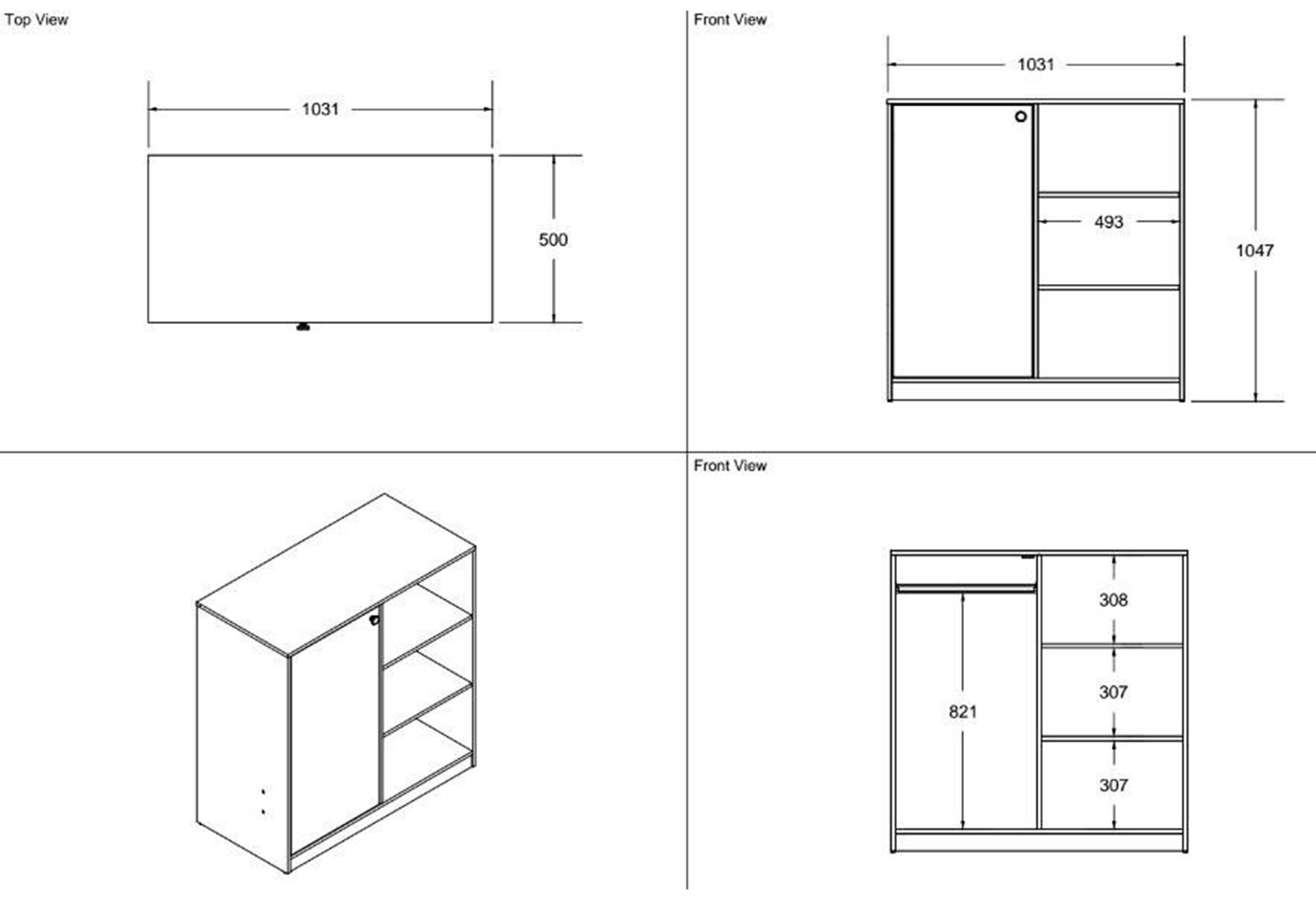Flair Wizard White Storage Unit - Complete Comfort Beds