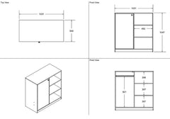 Flair Wizard White Storage Unit - Complete Comfort Beds