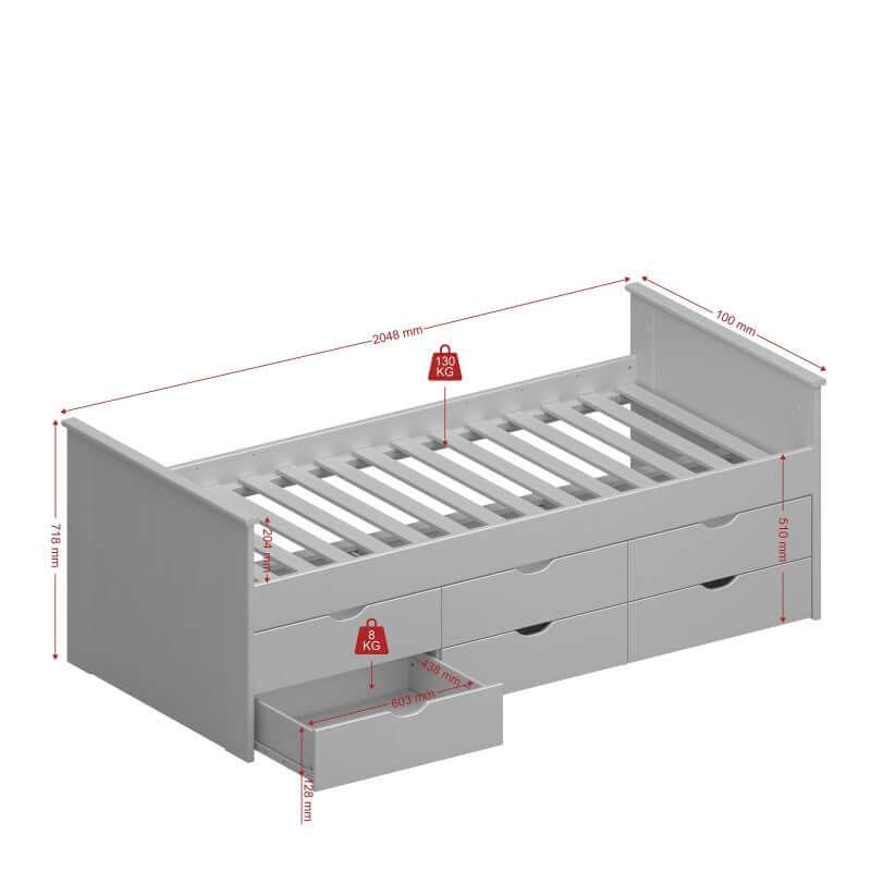 Alba-Single-Bed-frame-white-13