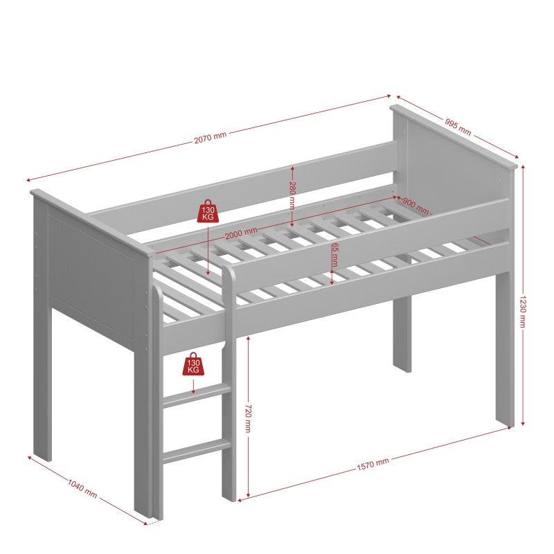 Alba Wooden Mid-Sleeper 6