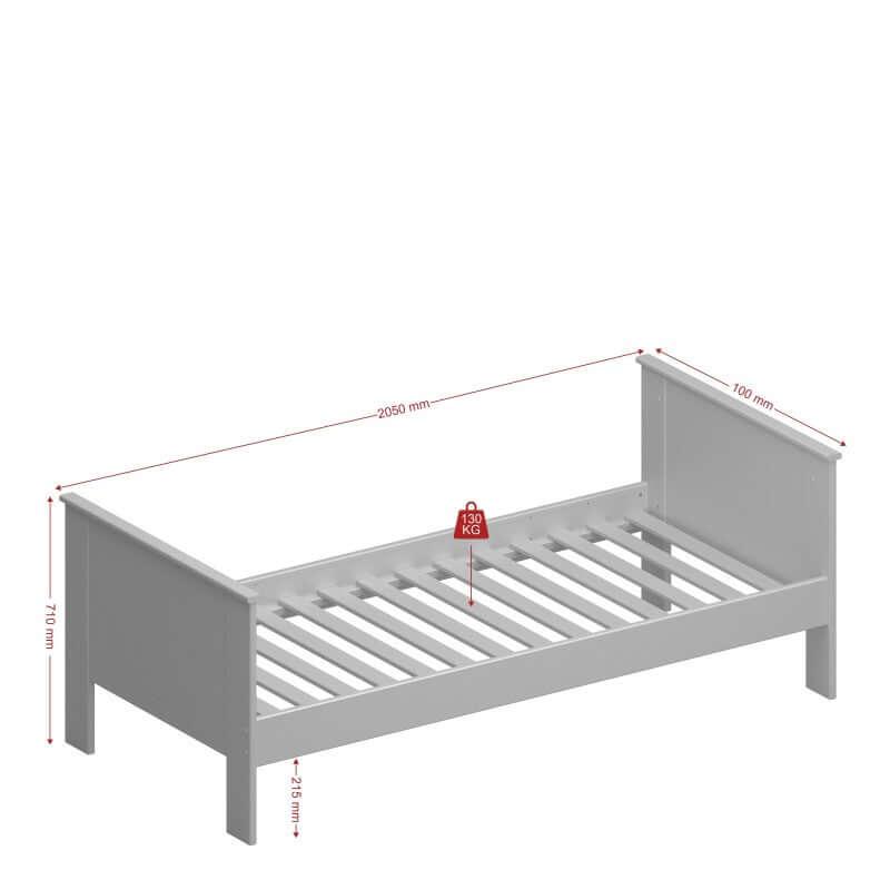Alba Single Bed Wood White