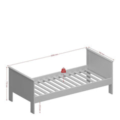Alba Single Bed Wood White