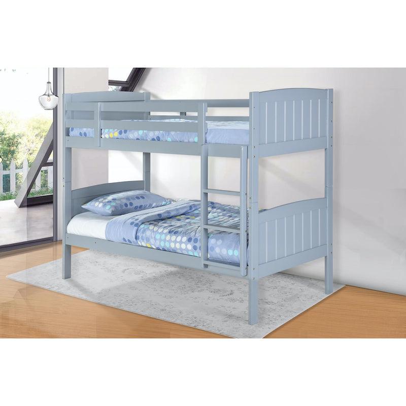 solid oak grey bun bed