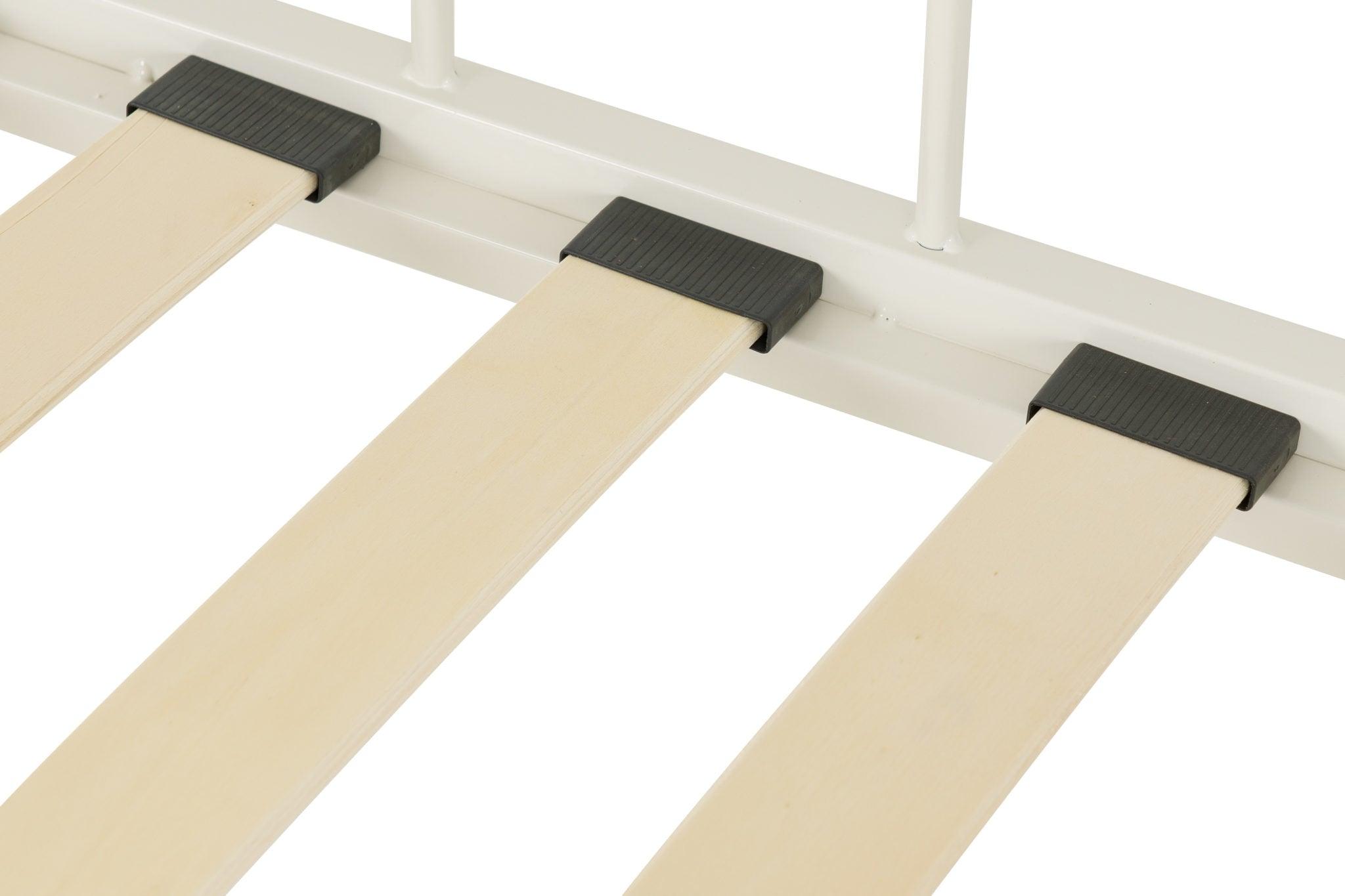 White Metal Day Bed Slates