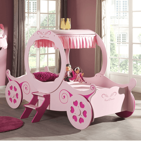 Pink Princess Carriage Bed Frame