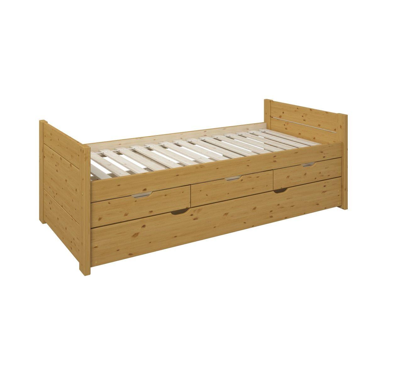 Tomas Captain Honey Wooden Bed Oak