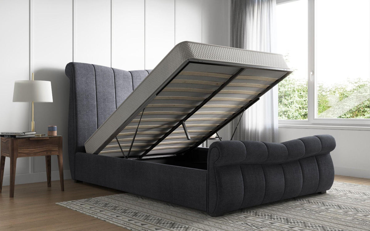 Kylo End Lift Grey Double Bed Frame 4 6