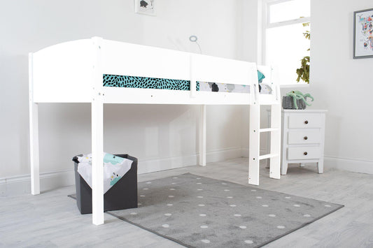 Flair Loop Midsleeper Bed White Wooden 2