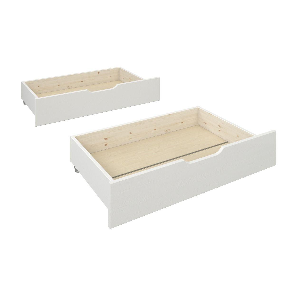 White Pine Wood Triple Sleeper Draws