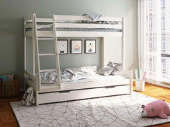 Solid White Pine Wood Triple Sleeper 3