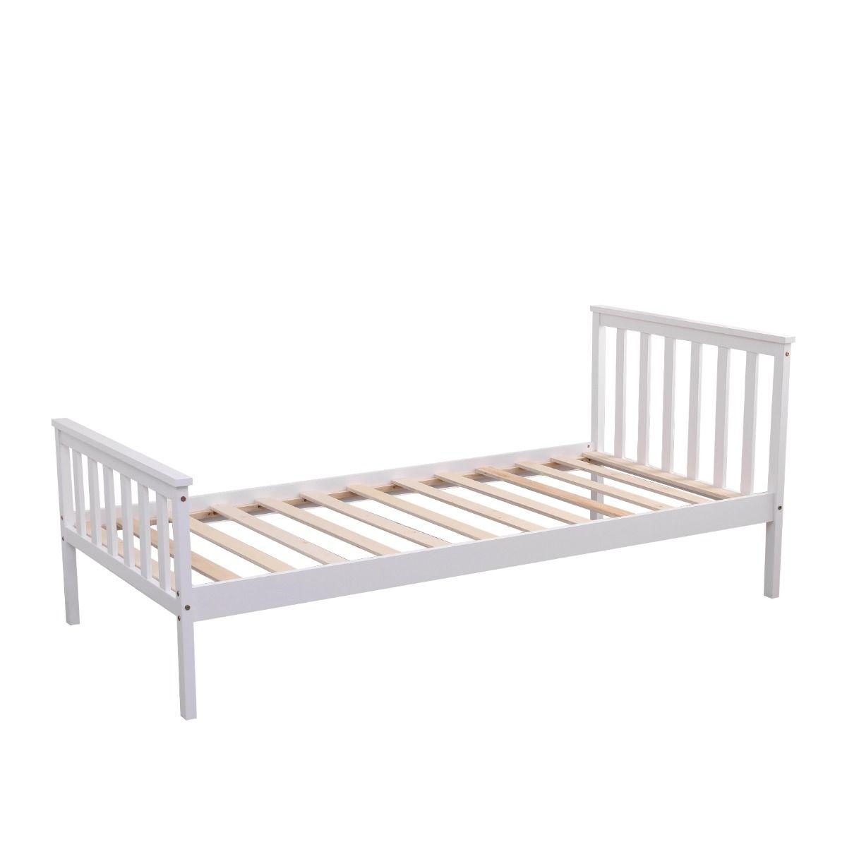 Larysa White Single Bed Frame 3