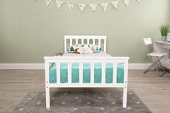 Larysa White Single Bed Footend View