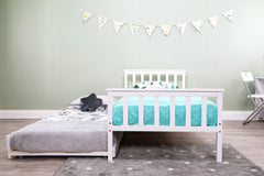 Larysa Guest Bed Underbed White Wood