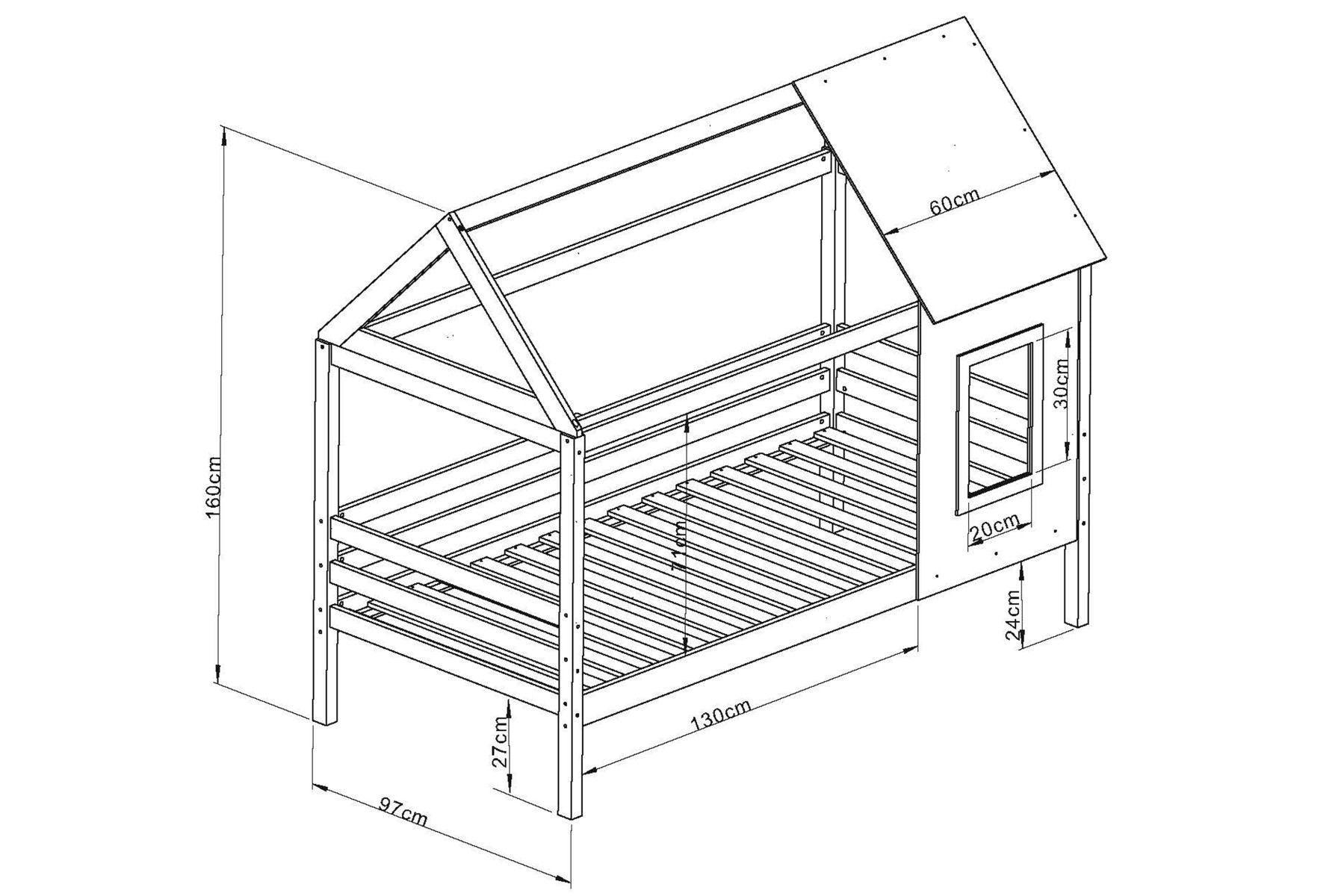 Flair Nature Treehouse Bed White - Complete Comfort Beds