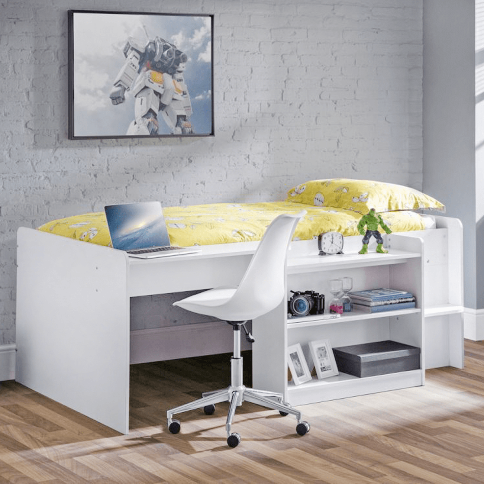 Neptune White Mid-Sleeper