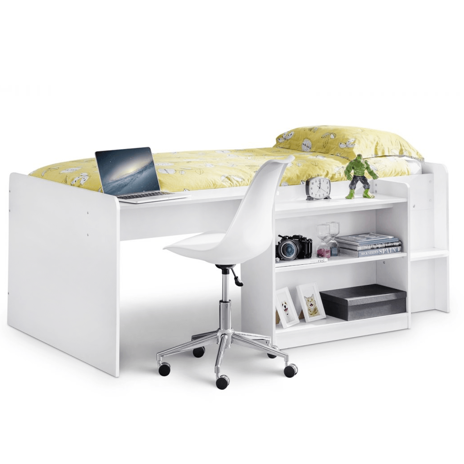 Neptune White Mid-Sleeper Bunk Bed