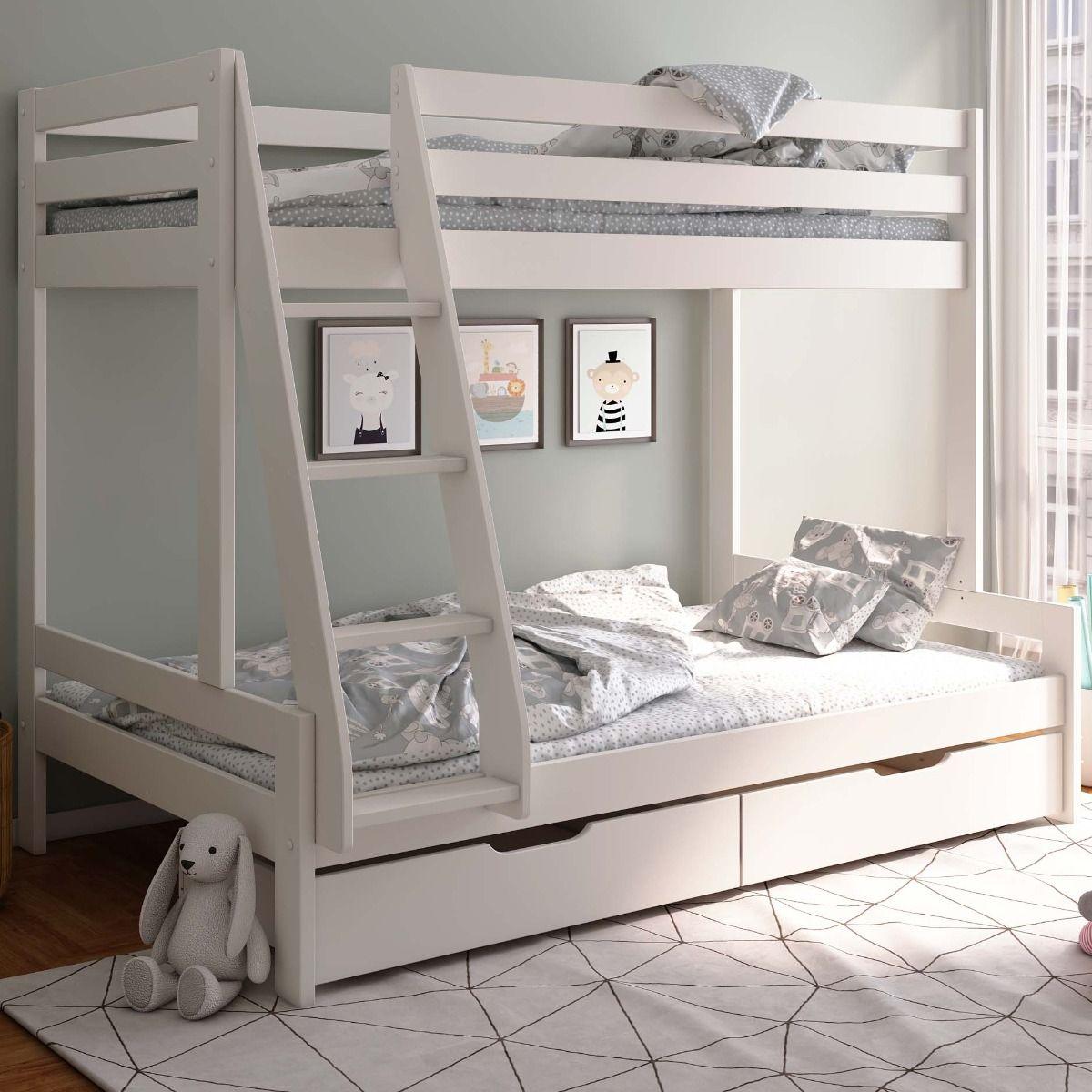 Solid White Pine Wood Triple Sleeper