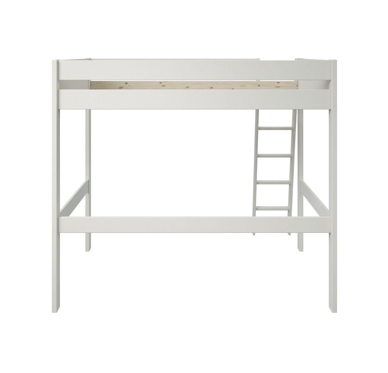 Noomi Small Double High Sleeper Bunk Bed Frame in White - Complete Comfort Beds