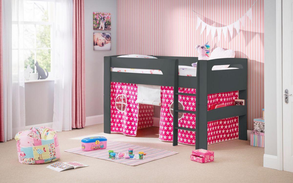 Pluto Bunk Bed Pink Tent