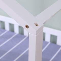 Scout Tree Wooden Bed Frame White Corner