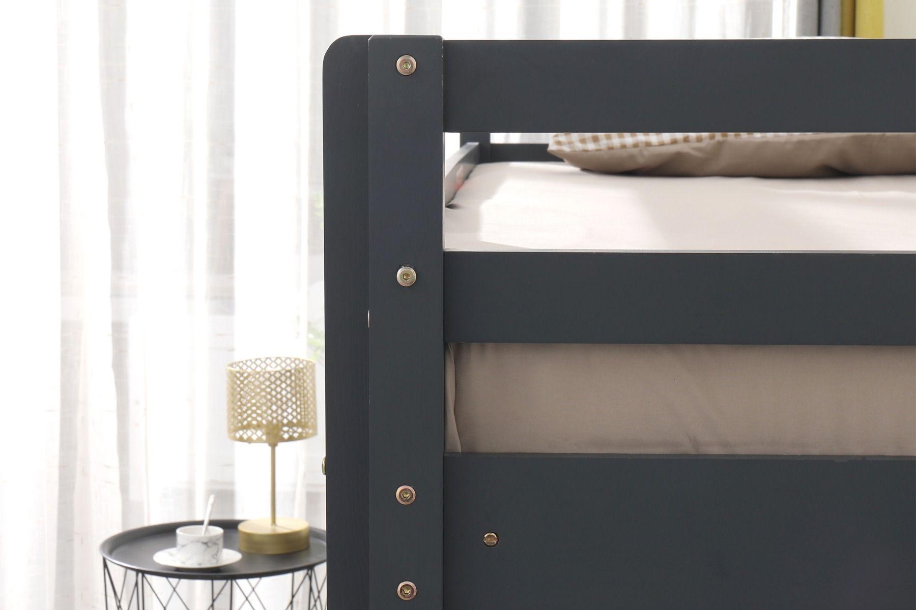 Spark Low Bunk Bed Grey Wooden