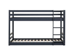 Spark Low Bunk Bed Grey Frame Black