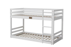 Spark Low Bunk Bed White Single Frame