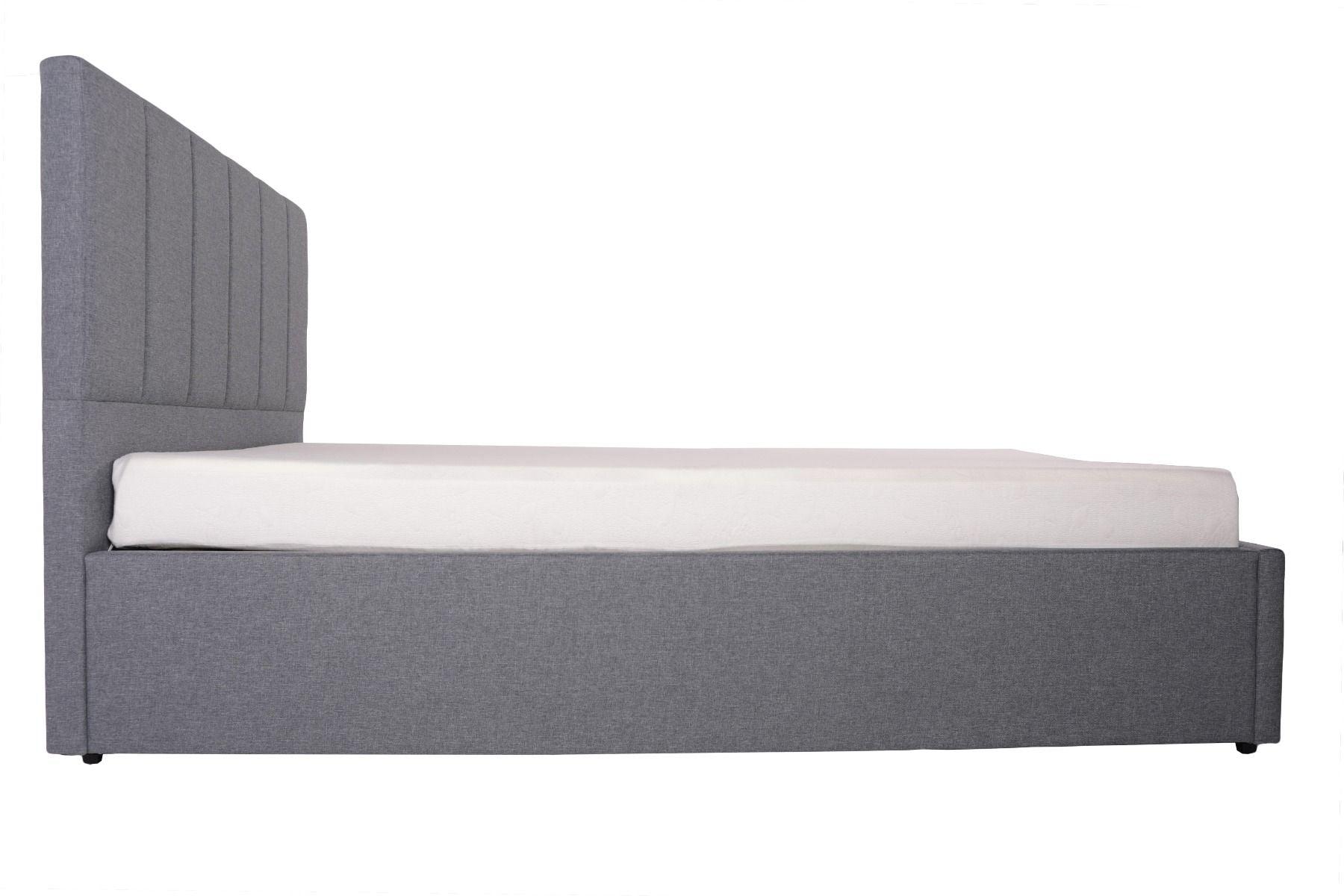 Waltz Fabric Ottoman King Sized Bed Frame 5 Side