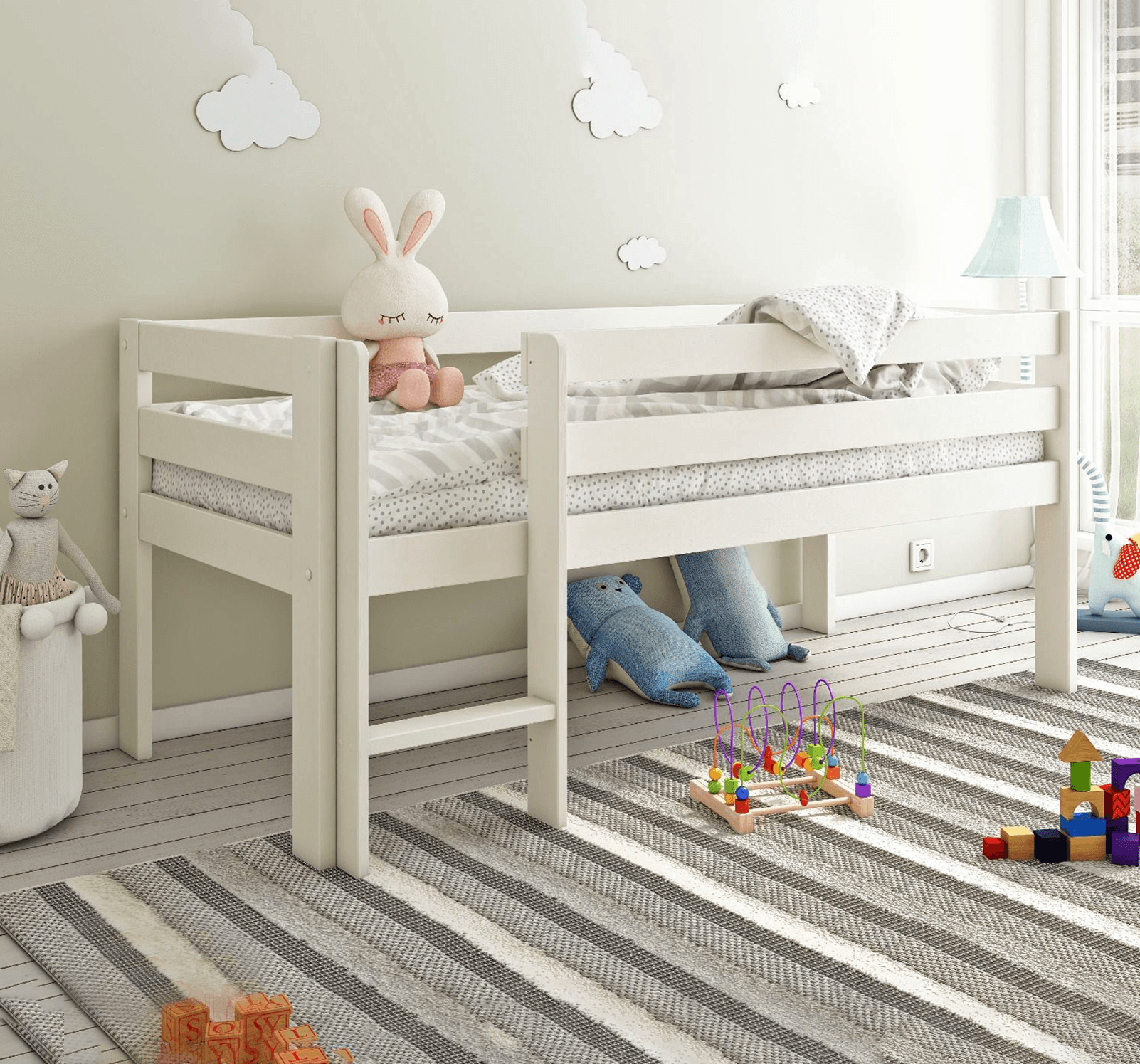 Solid Wood Shorty Midsleeper Frame