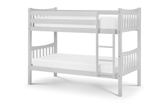 grey bunk bed wood